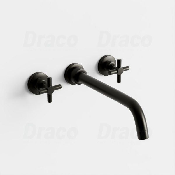 Vòi Lavabo Âm Tường Nóng Lạnh Độc Lập Draco F2401