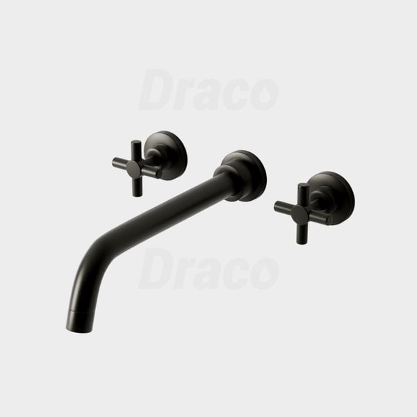 Vòi Lavabo Âm Tường Nóng Lạnh Độc Lập Draco F2401