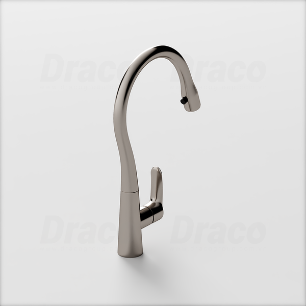 Vòi Rửa Chén Nóng Lạnh Inox 304 Dạng Rút Draco F3144I