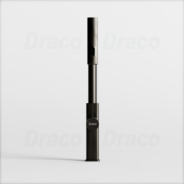 Vòi Rửa Chén Nóng Lạnh Inox 304 Phủ Sơn Tĩnh Điện Xám Dạng Rút Và Đổi Chiều Draco F3148IGR