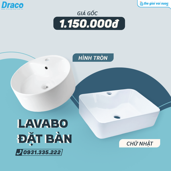 Combo Tiêu Chuẩn - Trọn Bộ Phòng Tắm 10 Món Thương Hiệu Draco