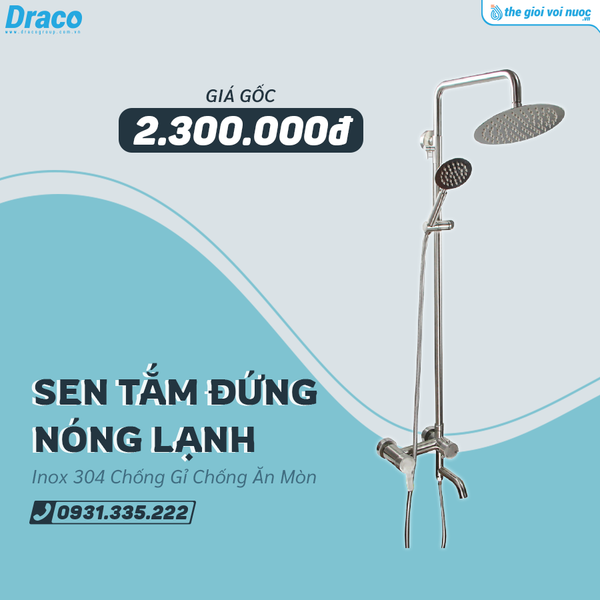 Combo Tiêu Chuẩn - Trọn Bộ Phòng Tắm 10 Món Thương Hiệu Draco