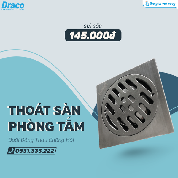 Combo Tiêu Chuẩn - Trọn Bộ Phòng Tắm 10 Món Thương Hiệu Draco