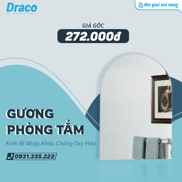 Combo Phải Chăng - Trọn Bộ Phòng Tắm 8 Món Thương Hiệu Draco