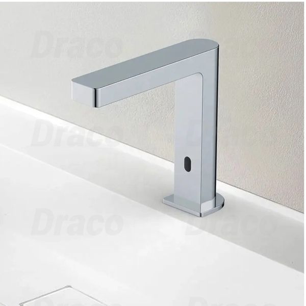 Vòi Lavabo Cảm Ứng Hồng Ngoại Đồng Thau Crom Draco F2220C