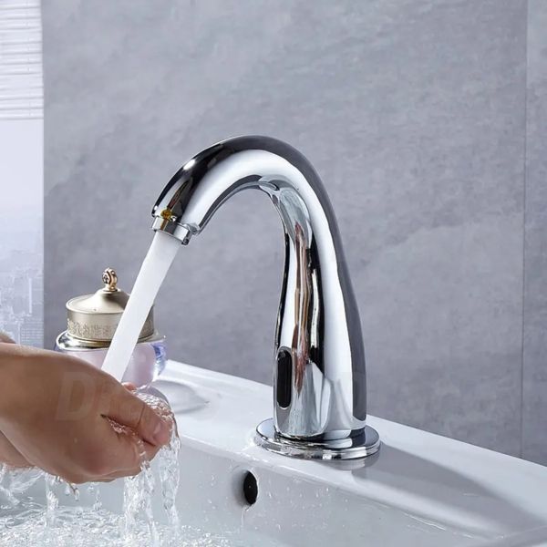 Vòi Lavabo Cảm Ứng Hồng Ngoại Đồng Thau Crom Draco F2221C