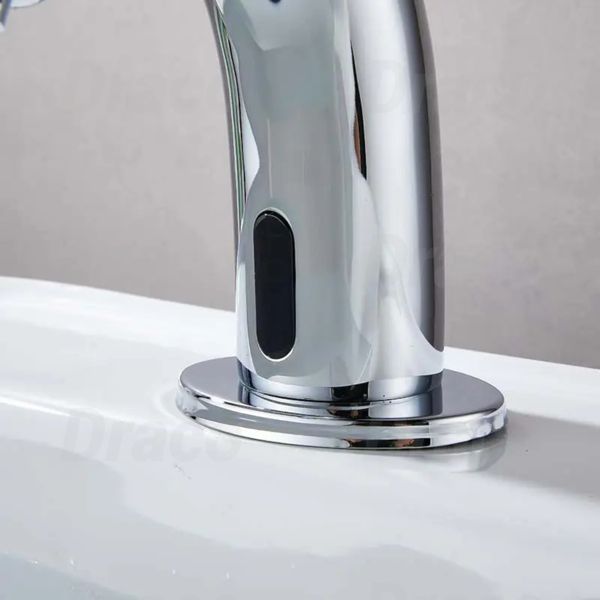 Vòi Lavabo Cảm Ứng Hồng Ngoại Đồng Thau Crom Draco F2223C