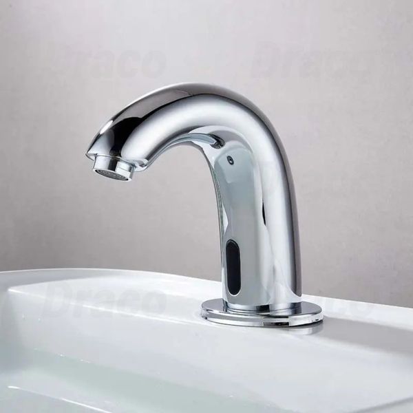 Vòi Lavabo Cảm Ứng Hồng Ngoại Đồng Thau Crom Draco F2223C