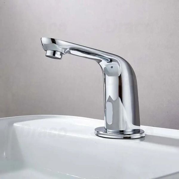 Vòi Lavabo Lạnh Đồng Thau Phủ Crom Cảm Ứng Một Chạm Draco F2206C