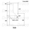 Bồn Tiểu Nam Cảm Ứng Draco T3280S