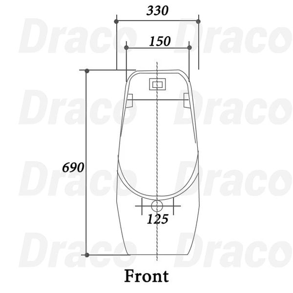 Bồn Tiểu Nam Cảm Ứng Draco T3280S