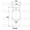 Bồn Tiểu Nam Cảm Ứng Draco T3280S