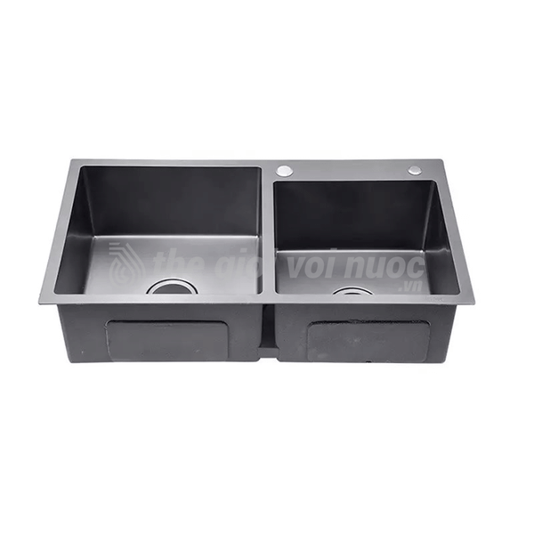 Bồn Rửa Chén Đá Nhập Khẩu Cao Cấp 2 Hộc Draco S3203DG