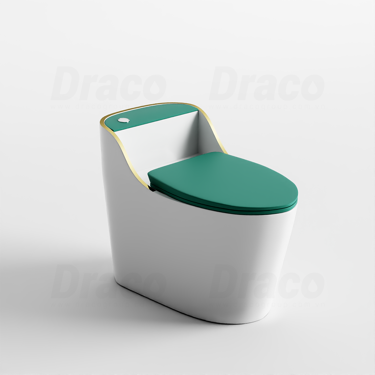 Bồn Cầu 1 Khối Công Nghệ Xả Xoáy Siêu Sạch Draco T1232