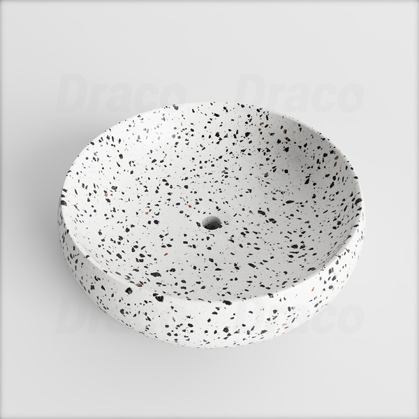 Lavabo Đặt Bàn Thiết Kế Tròn Họa Tiết Terrazzo Draco T2105SH