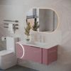 Tủ Lavabo Màu Hồng Draco T2110PH Chất Liệu Nhựa PVC Lõi Đặc Chống Nước Tuyệt Đối - Kèm Gương Led