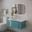 Tủ Lavabo Màu Xanh Draco T2110PXA Chất Liệu Nhựa PVC Lõi Đặc Chống Nước Tuyệt Đối - Kèm Gương Led