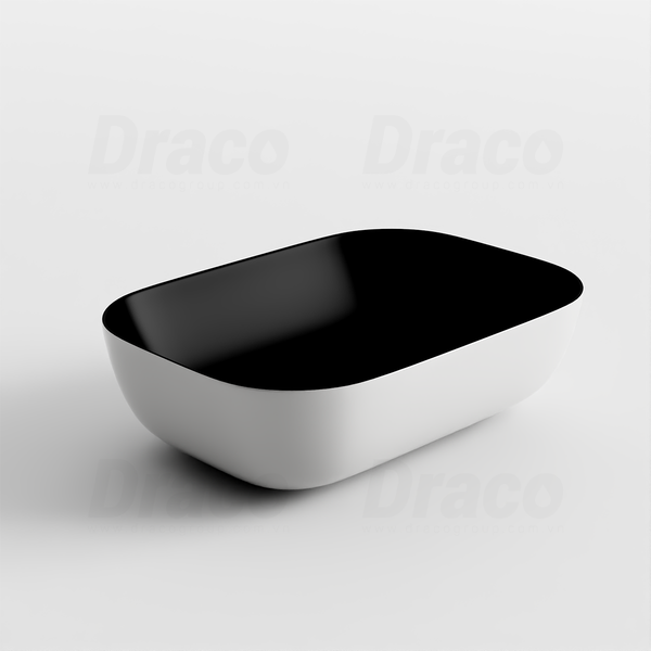 Lavabo Đặt Bàn Thiết Kế Chữ Nhật Draco T2143