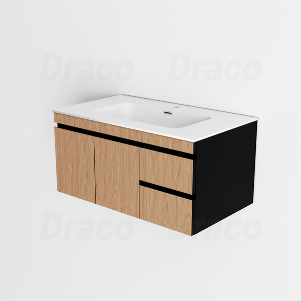 Tủ Lavabo Chất Liệu Nhựa PVC Lõi Đặc Chống Nước Tuyệt Đối Draco T2180