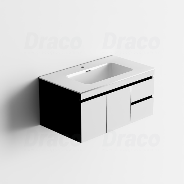 Tủ Lavabo Chất Liệu Nhựa PVC Lõi Đặc Chống Nước Tuyệt Đối Draco T2180