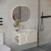 Tủ Lavabo Màu Kem Draco T2182PK Chất Liệu Nhựa PVC Lõi Đặc Chống Nước Tuyệt Đối - Kèm Gương Led