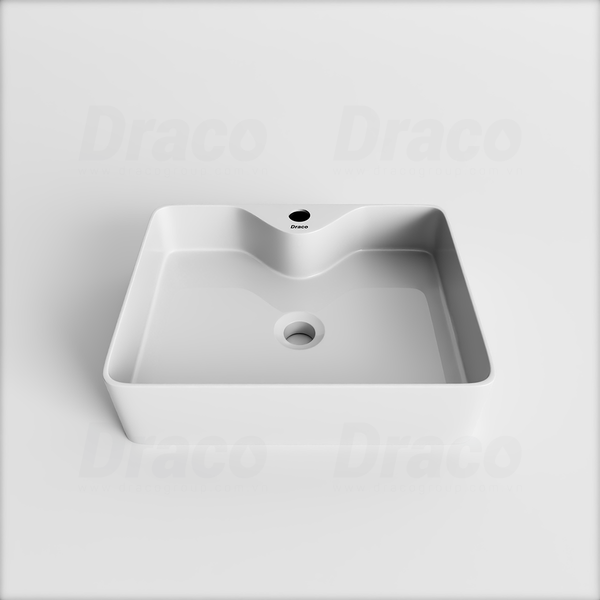 Lavabo Đặt Bàn Thiết Kế Chữ Nhật Draco T2186