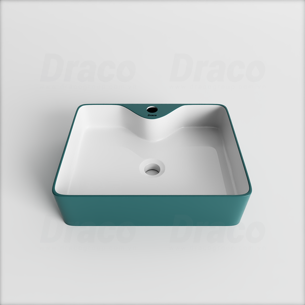 Lavabo Đặt Bàn Thiết Kế Chữ Nhật Draco T2186