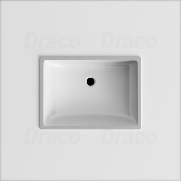 Lavabo Âm Bàn Thiết Kế Chữ Nhật Dùng Vòi Đặt Ngoài Lavabo Draco T2197S