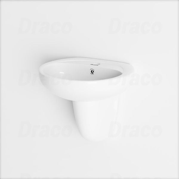 Lavabo Treo Chất Liệu Sứ Trắng Ceramic Cao Cấp Draco T2231S