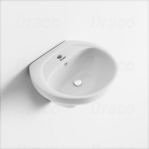 Lavabo Treo Chất Liệu Sứ Trắng Ceramic Cao Cấp Draco T2231S