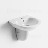 Lavabo Treo Chất Liệu Sứ Trắng Ceramic Cao Cấp Draco T2232S
