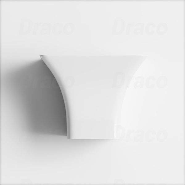 Lavabo Treo Liền Khối Sứ Trắng Ceramic Cao Cấp Draco T2239S