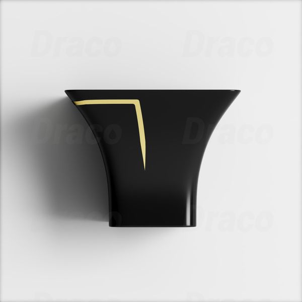 Lavabo Treo Chất Liệu Sứ Ceramic Cao Cấp Draco T2239SB - Màu Đen