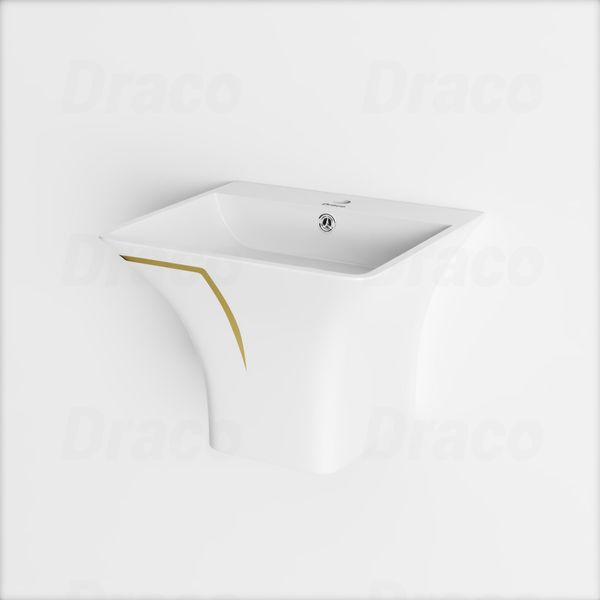 Lavabo Treo Chất Liệu Sứ Ceramic Cao Cấp Draco T2239SW - Màu Trắng