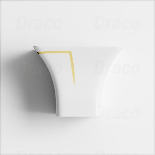 Lavabo Treo Chất Liệu Sứ Ceramic Cao Cấp Draco T2239SW - Màu Trắng