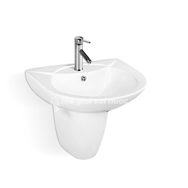 Bồn Lavabo Rửa Mặt Treo Tường Sứ Trắng Drator T2232S