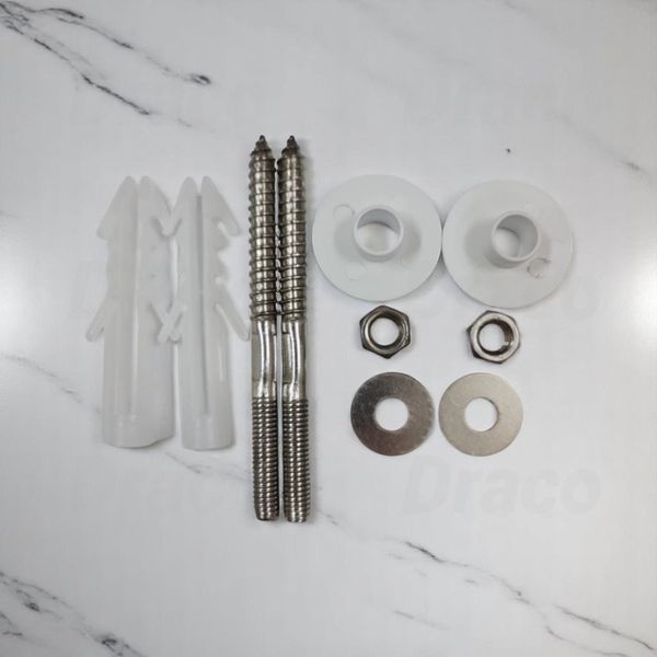 Lavabo Treo Không Ốp Chân Sứ Trắng Ceramic Cao Cấp Draco T2240S