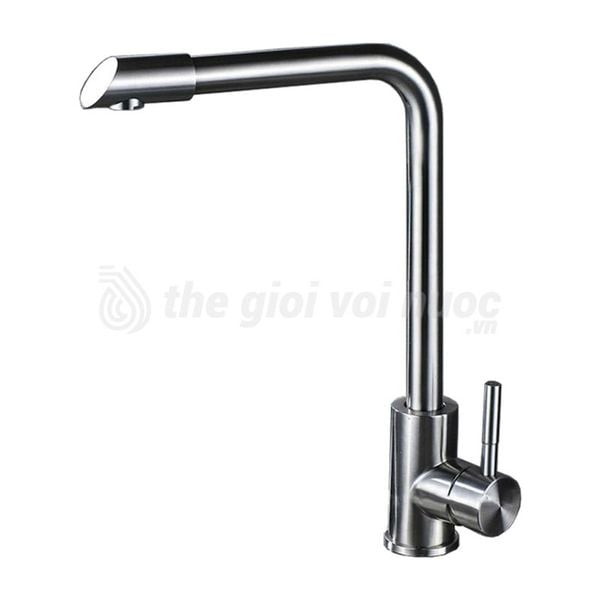 Vòi Rửa Chén Nóng Lạnh Inox 304 Quay 360 độ Draco F3115I