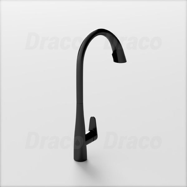 Vòi Rửa Chén Nóng Lạnh Dạng Rút Draco F3153IGR Inox 304 Phủ Sơn Tĩnh Điện Xám