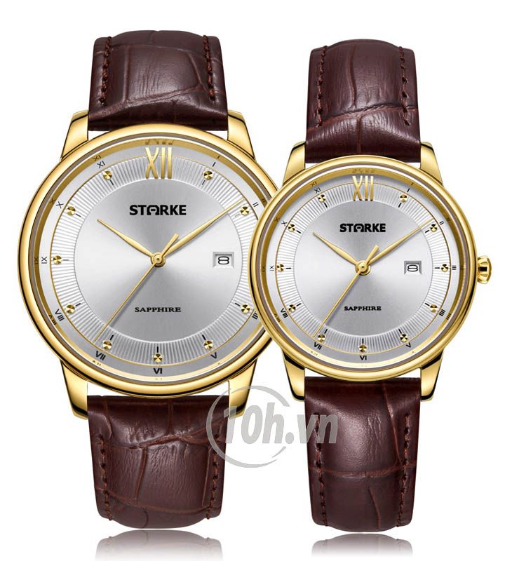  Đồng hồ Cặp Đôi Starke SK117PM+PL.GYW 