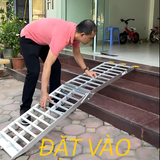  Thang Dắt Xe Máy Hợp Kim Nhôm Gập Gọn Tải Trọng 340Kg 