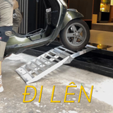  Thang Dắt Xe Máy Hợp Kim Nhôm Đặt Xéo Tải Trọng 340Kg 
