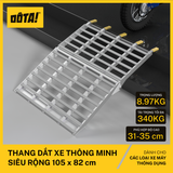  Thang Dắt Xe Máy Hợp Kim Nhôm Gập Gọn Tải Trọng 340Kg 