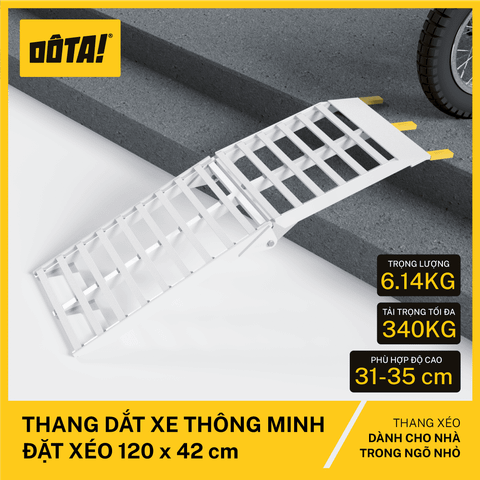 Thang Dắt Xe Thông Minh Đặt Xéo 120x42CM