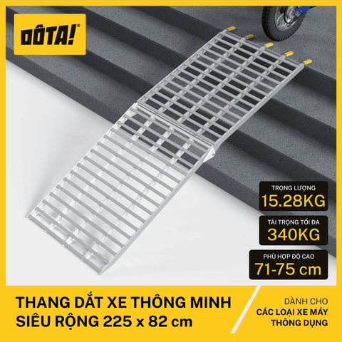 Thang Dắt Xe Thông Minh Siêu Rộng 225x82CM