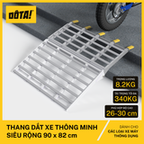  Thang Dắt Xe Máy Hợp Kim Nhôm Gập Gọn Tải Trọng 340Kg 