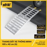  Thang Dắt Xe Máy Hợp Kim Nhôm Gập Gọn Tải Trọng 340Kg 