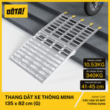  Thang Dắt Xe Máy Hợp Kim Nhôm Gập Gọn Tải Trọng 340Kg 