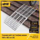 Thang Dắt Xe Máy Hợp Kim Nhôm Gập Gọn Tải Trọng 340Kg 