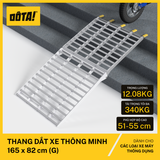  Thang Dắt Xe Máy Hợp Kim Nhôm Gập Gọn Tải Trọng 340Kg 